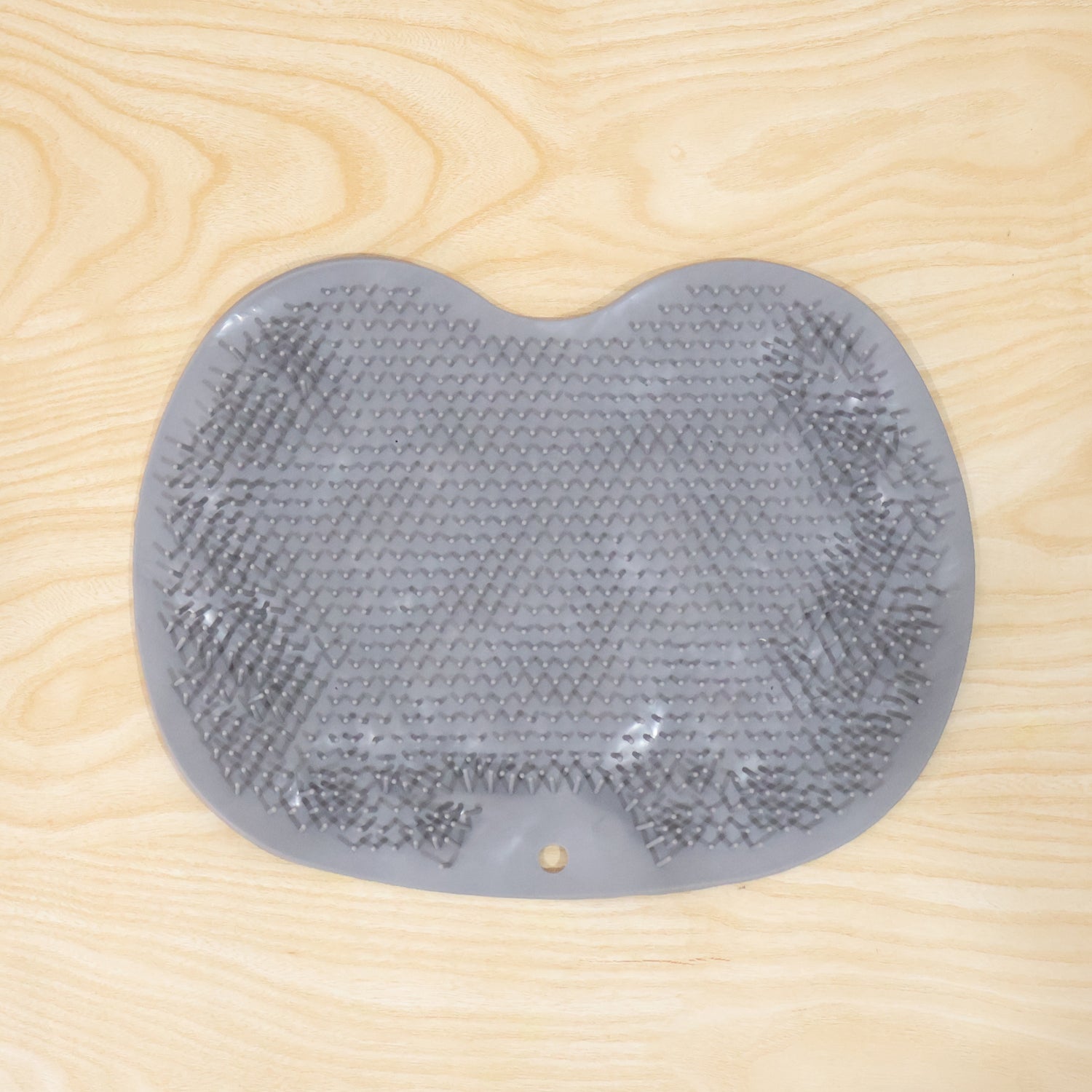Silicone foot scrubber mat anti-slip base view