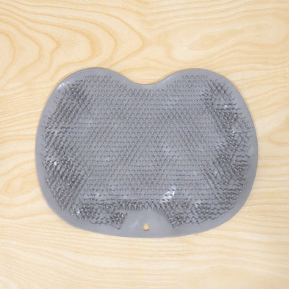 Silicone foot scrubber mat anti-slip base view