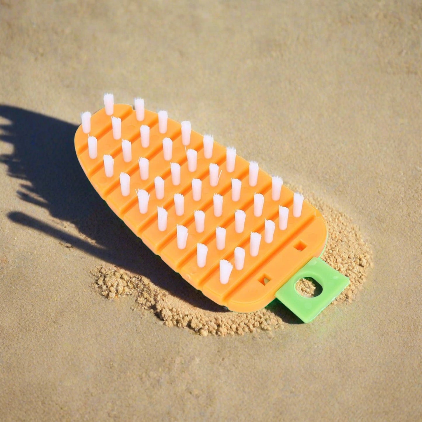 Carrot-Shaped Non-Toxic Vegetable Scrubbing Brush for Fruits & Veggies