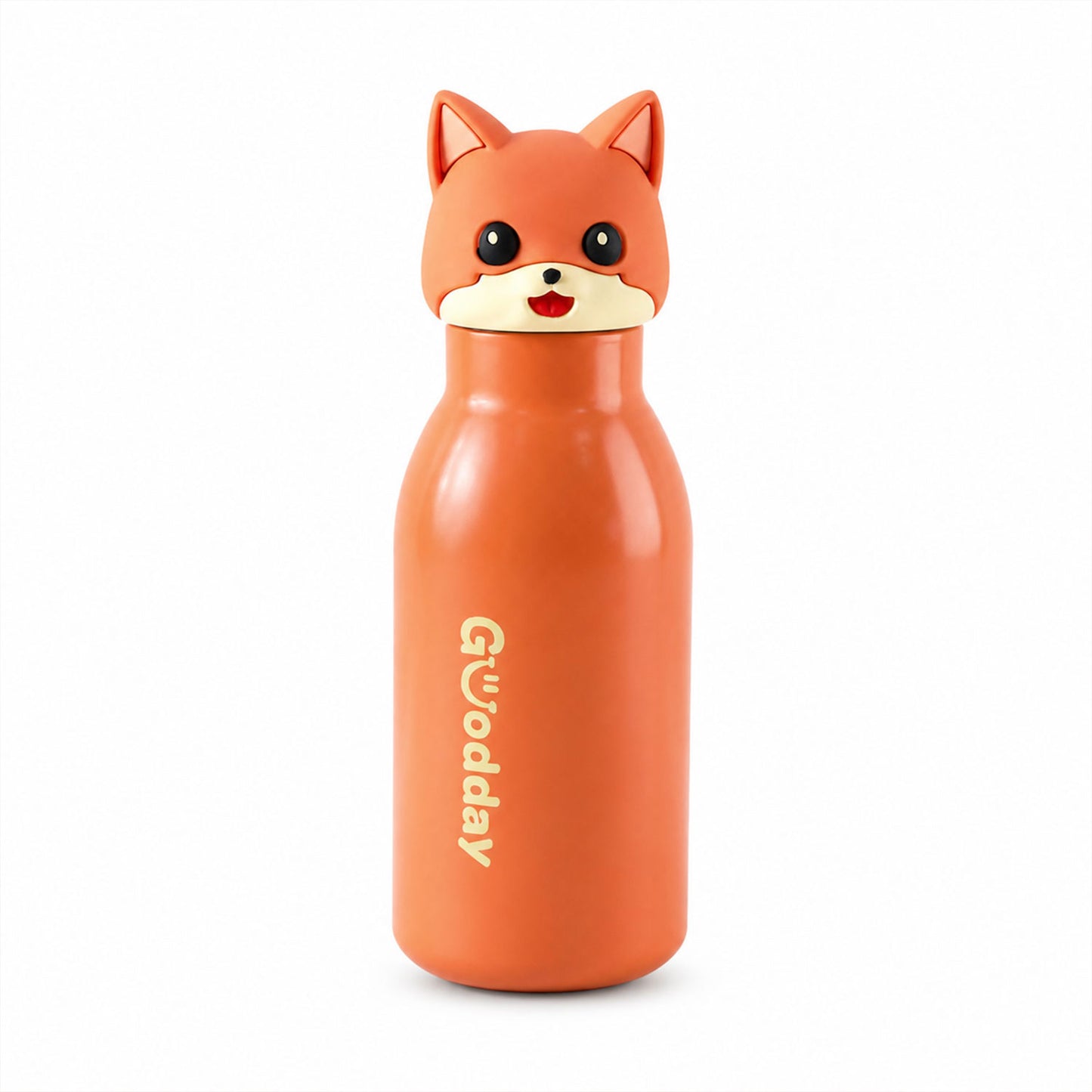 Kids Stainless Steel Vacuum Water Bottle with Straw (1 Pc 450ML, Mix Design)