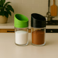 Kitchen Storage Jars – Airtight 2-Piece Slant-Lid Set