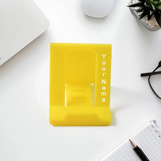 Customized / Personalized Adjustable Foldable Plastic Mobile Phone Stand (1 Pc / Mix Color)