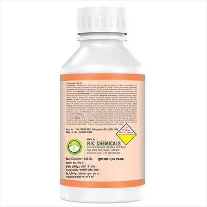AgriVenture CHLORPY ( Chlorpyrifos 50% EC) Contact And Stomach Action Insecticide(500 Gm,1000Gm)