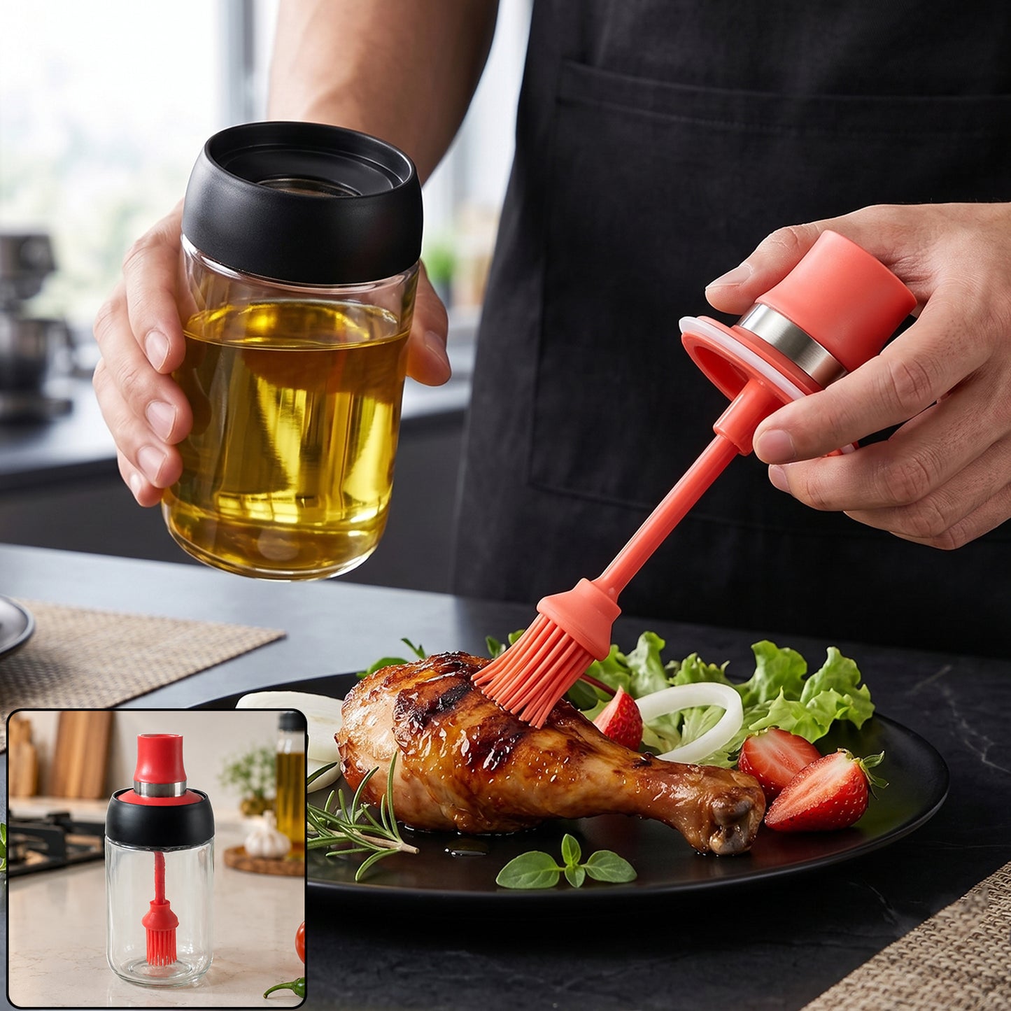 12081 oil dispenser bottle with brush hero