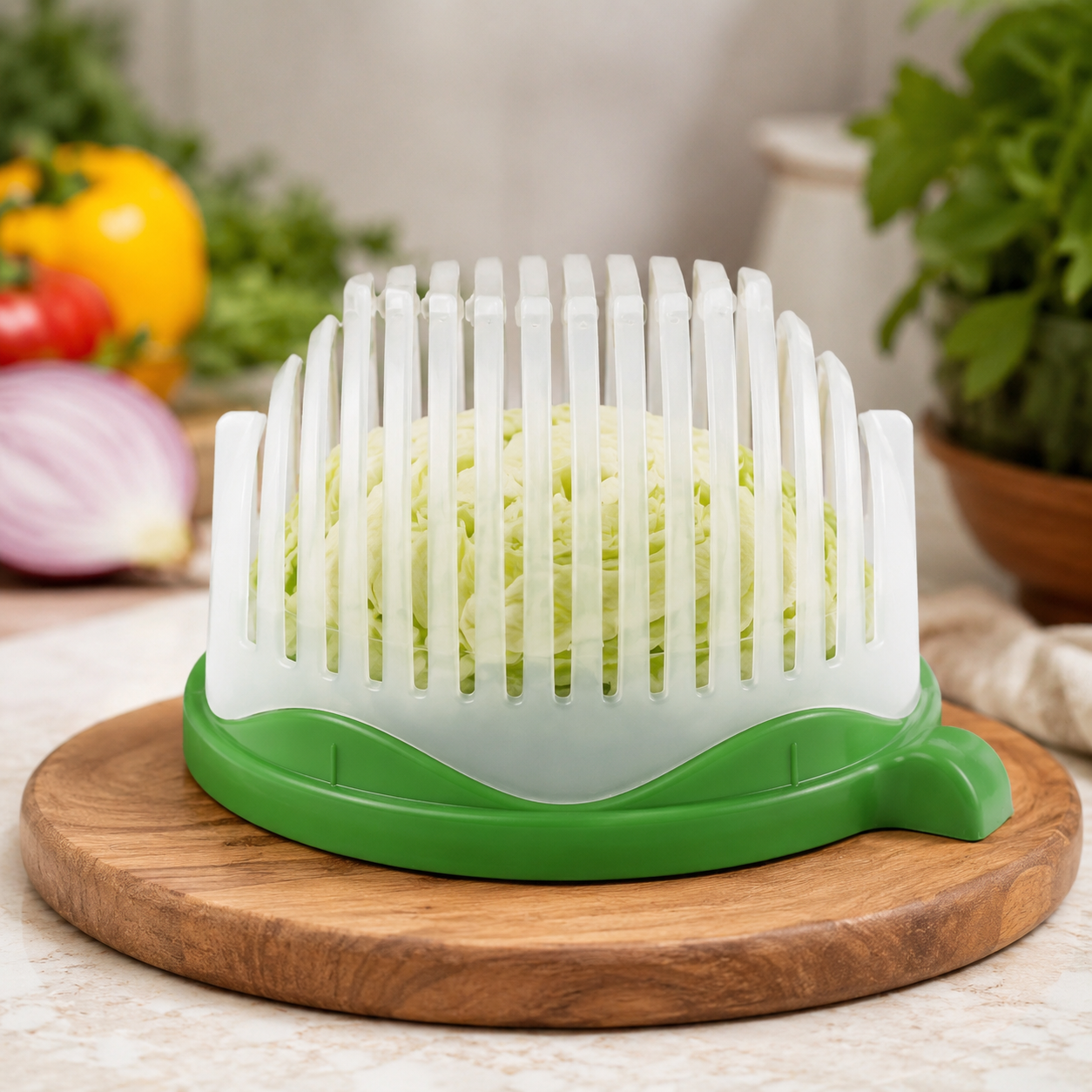 60 Seconds Salad Cutter Bowl – Quick Vegetable & Fruit Slicer | Quickslice