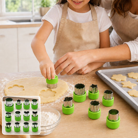 Stainless Steel Cookie Cutter Set – 12 Pc Baking Molds | Bake & Dwell