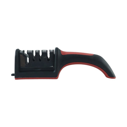 4 Stage Knife Sharpener Manual Kitchen Sharpening Tool with Non-Slip Base (1 Pc)
