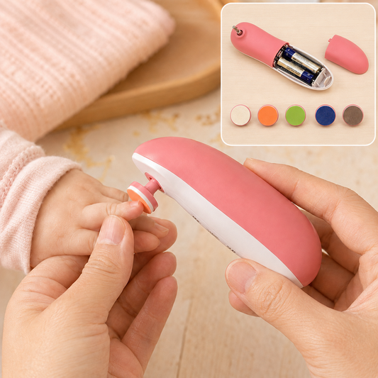 Electric Baby Nail Trimmer – Gentle 6-in-1 Care | Babyova