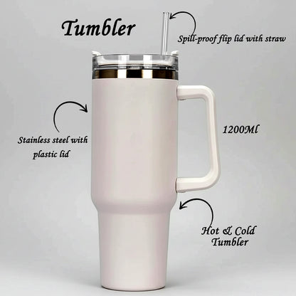 Extra Large Insulated Travel Mug, Tumbler (1200ML - 1 Pc / Mix Color)