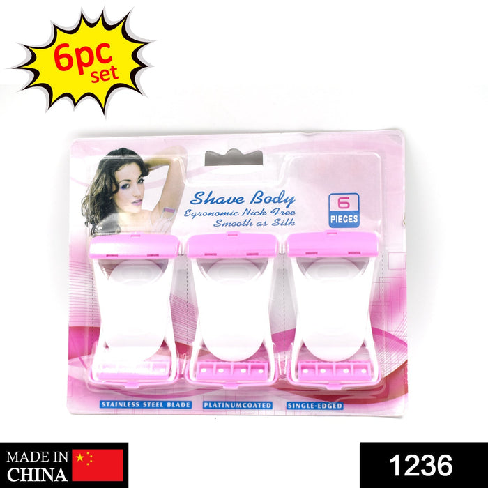 1492 Disposable Body Skin Hair Removal Razor for Women  Pack of 6