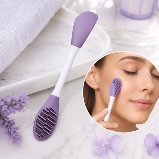 Double-Headed Silicone Mask Brush – Facial Cleansing & Application | GlowForm