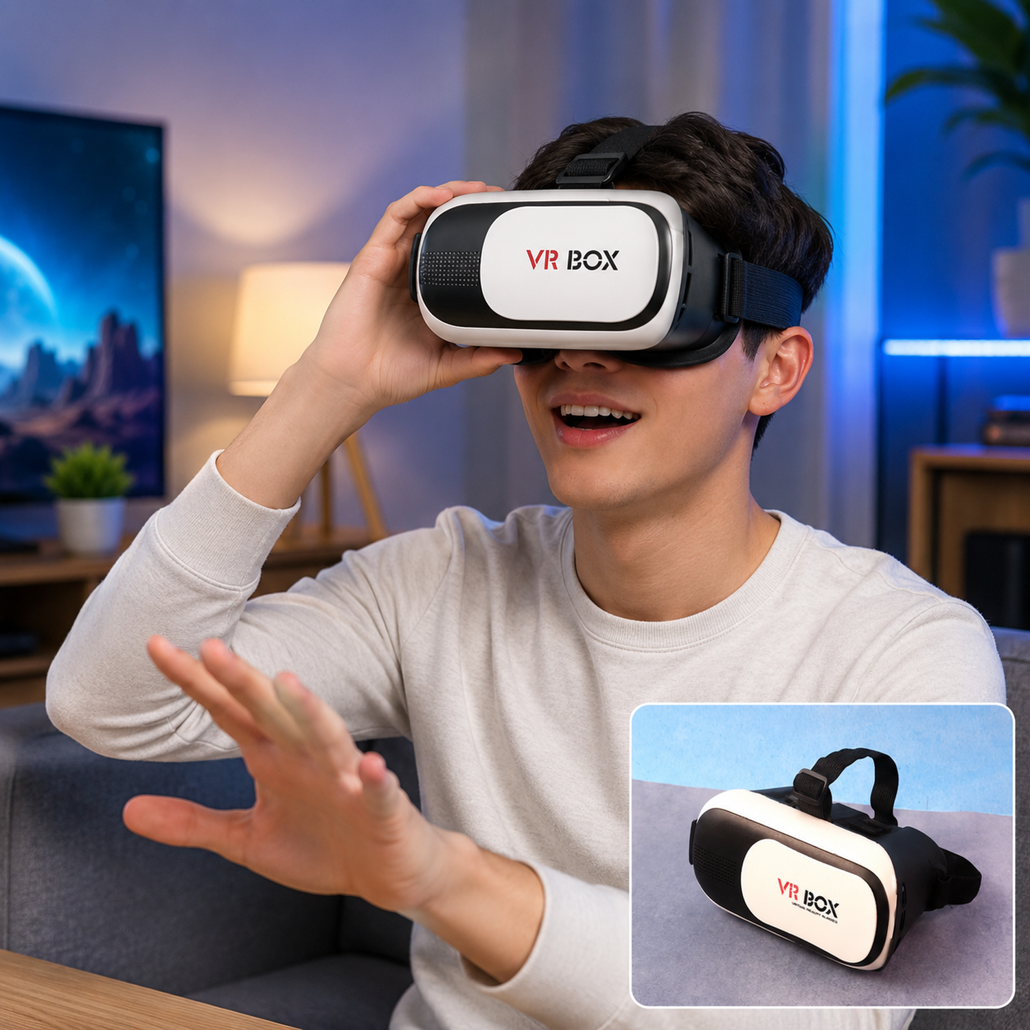 VR BOX Virtual Reality 3D Glasses Headset – Immersive Smartphone VR