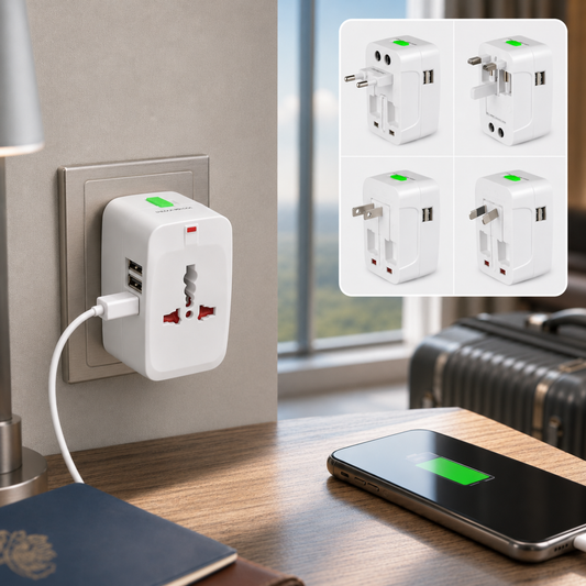 Universal Travel Adapter – All-in-One Worldwide Plug | Poravar