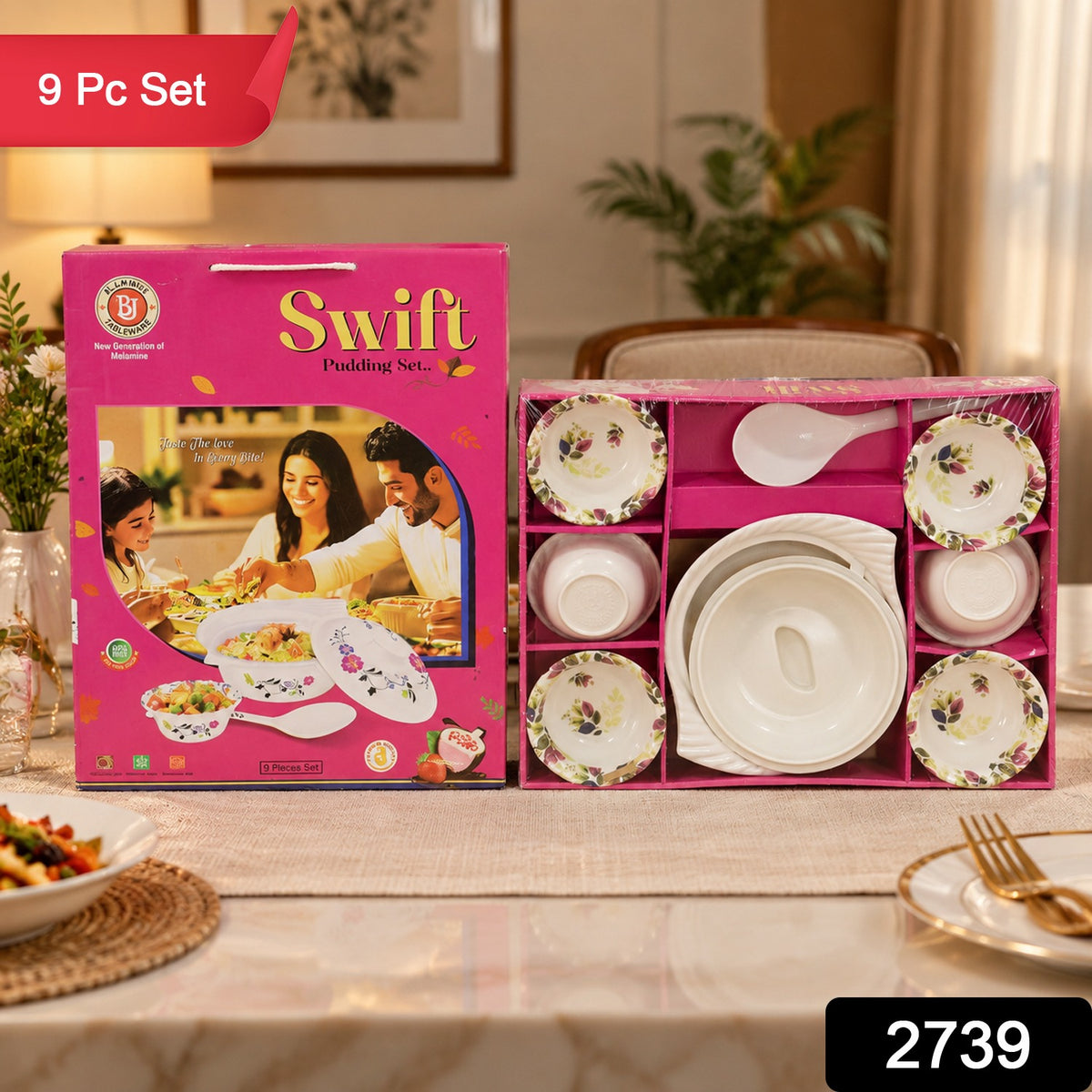Pudding Serving Set – 9-Piece Cutlery for Desserts | Serve Stellar
