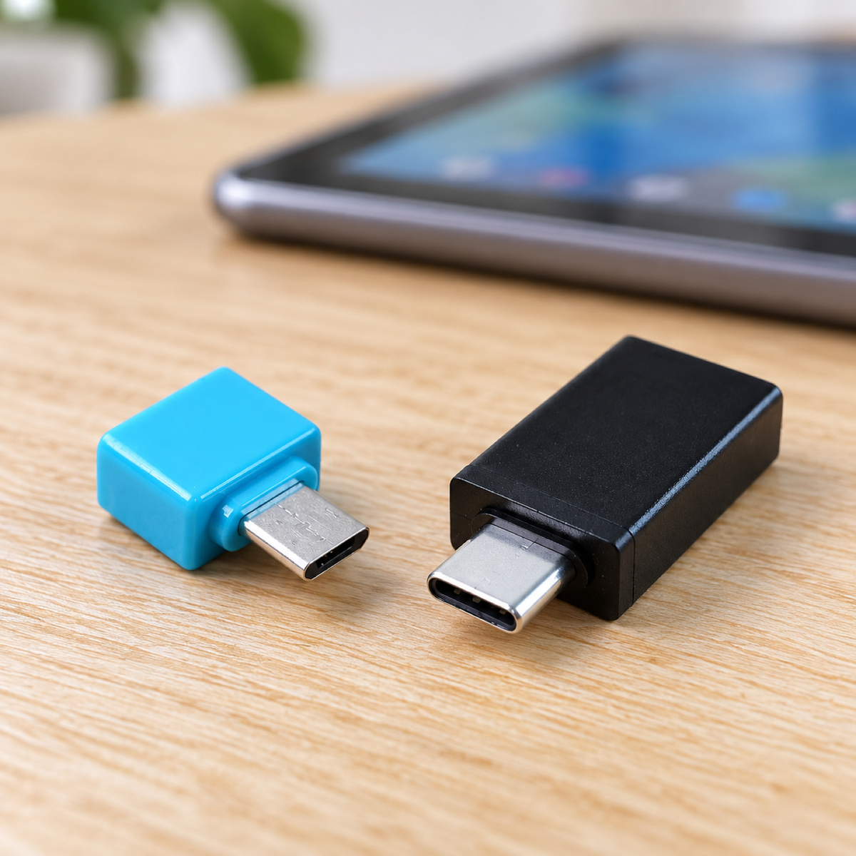 USB OTG Adapter Set – Type-C & Micro USB for Phones & Tablets — 12800_micro_n_type_c_otg_adapter_2pc showcase image