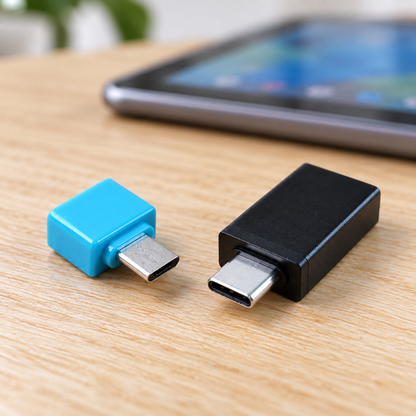 USB OTG Adapter Set – Type-C & Micro USB for Phones & Tablets — 12800_micro_n_type_c_otg_adapter_2pc showcase image
