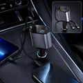 4-in-1 Car Charger – Dual Cables & 120W Super Fast Power