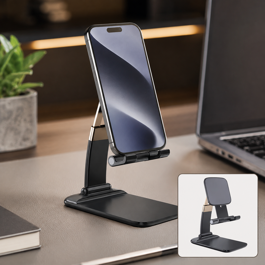 Foldable Phone Holder – Adjustable Desk Stand for Mobiles | PHOBIA