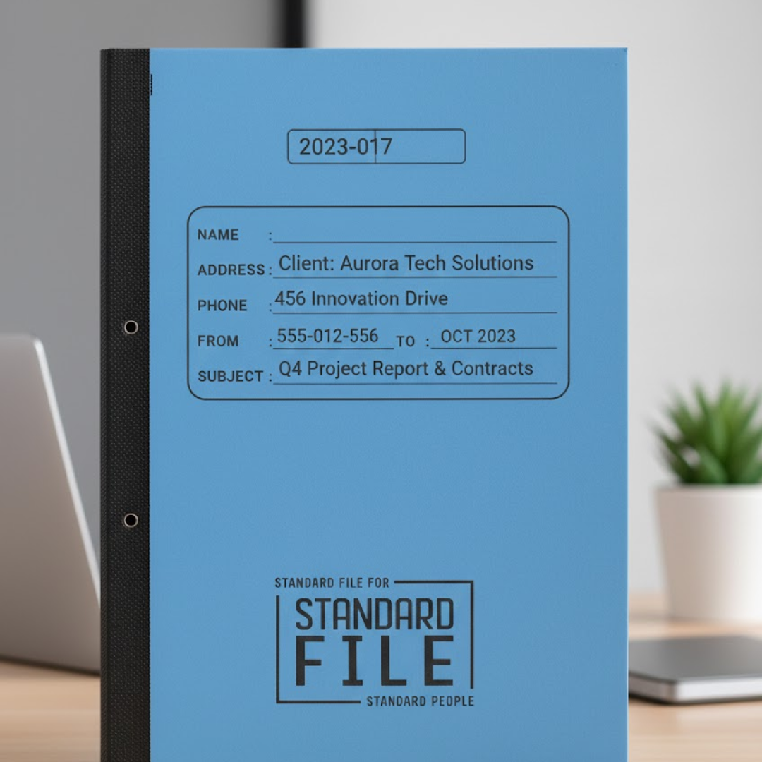 Standard File Plastic Clip – A4 Paper Holder (33×26 cm / 4 Pc)