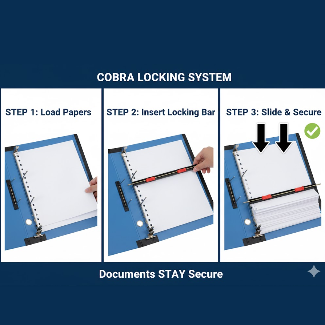 Standard File Plastic Clip – A4 Paper Holder (33×26 cm / 4 Pc)