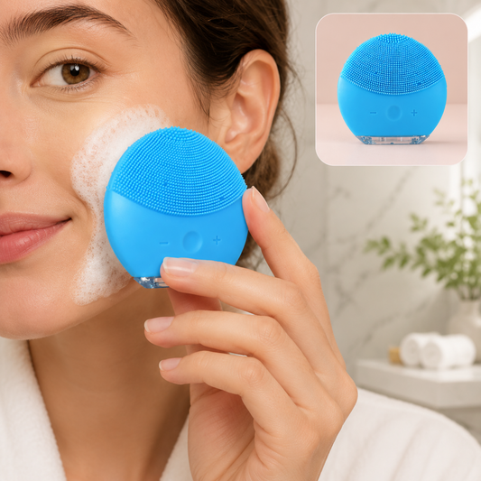 Silicone Sonic Facial Cleansing Brush – Gentle Deep Pore Cleanser