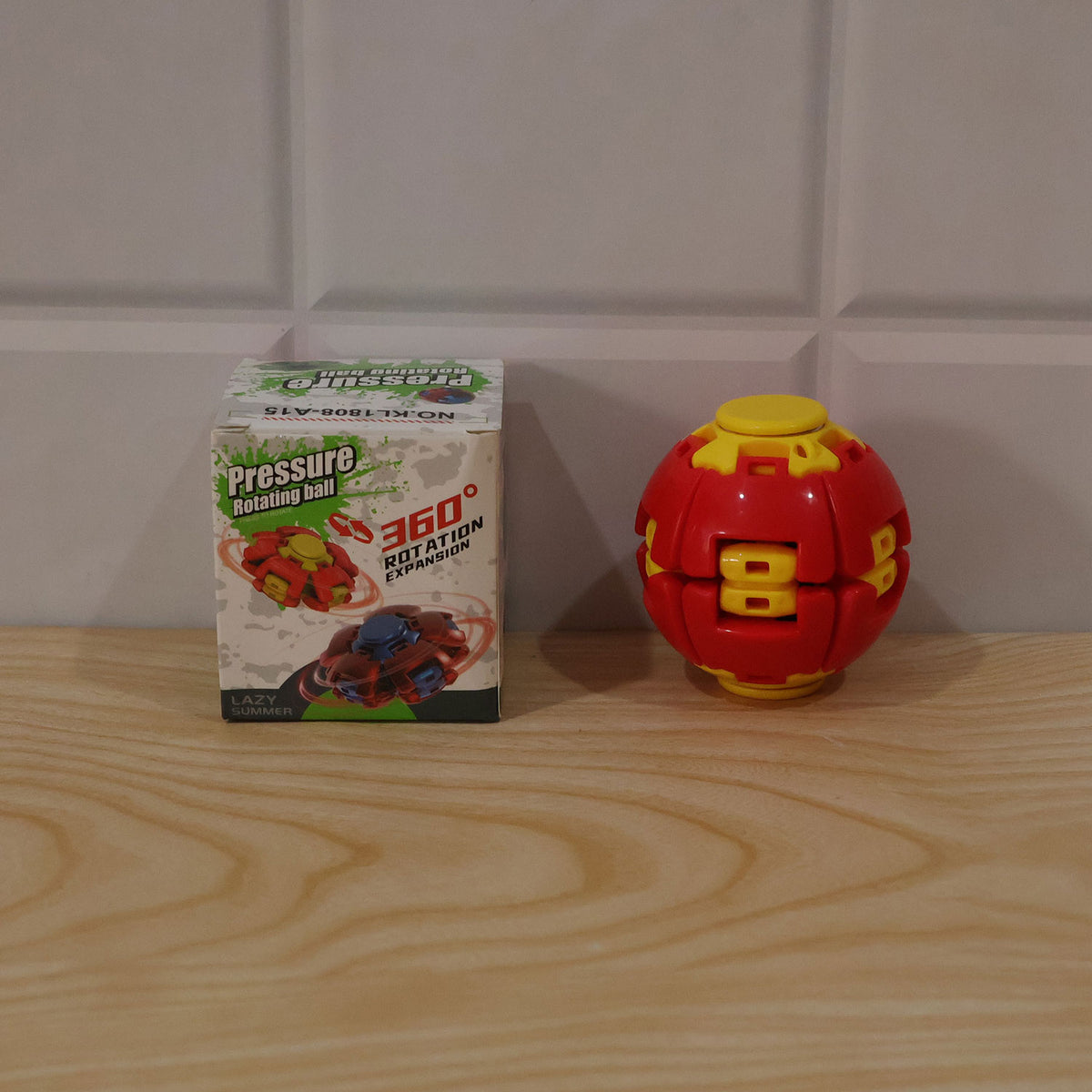 Transforming Spinner Flat Ball Toy with 360 Degree Spin for Kids and Desk Play