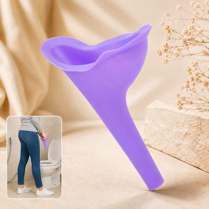 Female Urinal Funnel – Portable Reusable Silicone | Velvet Wellness