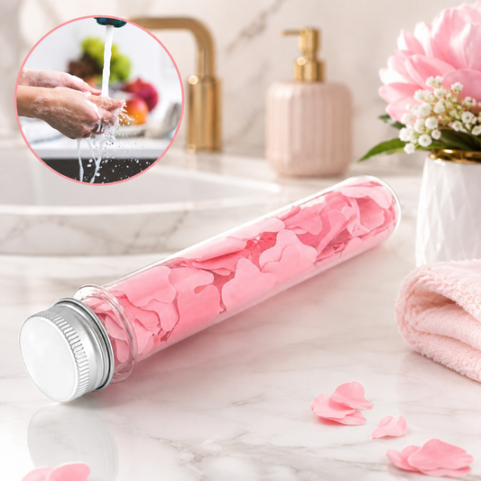 Flower-Shaped Paper Soap Strips – Portable & Travel-Friendly Cleanser