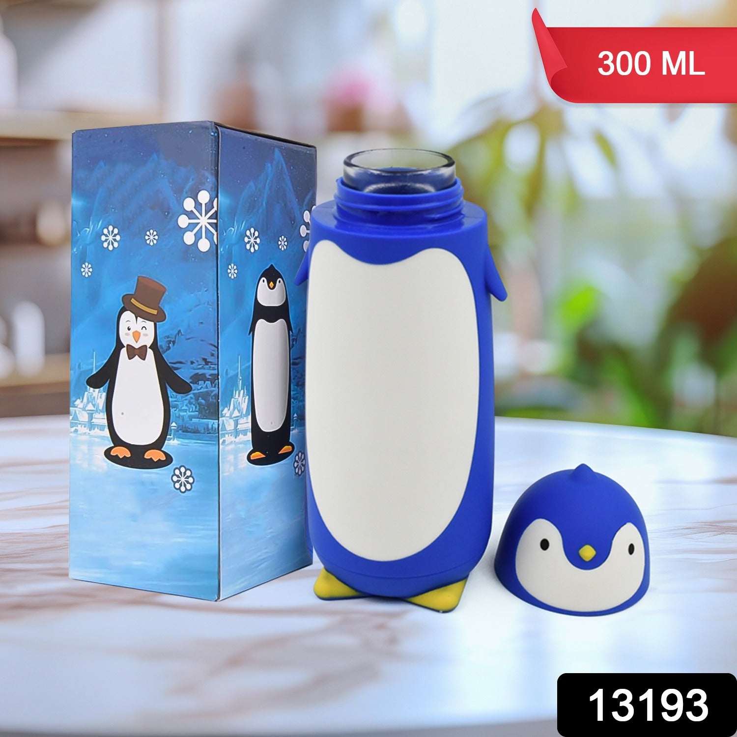 Penguin Water Bottle Penguin Cartoon Water Bottle Funny Travel Mug Insulated, Inner glass Vacuum Water Bottle - 01