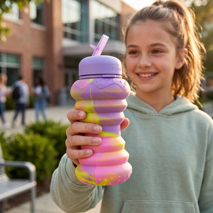 600 ML Water Bottle foldable silicone style