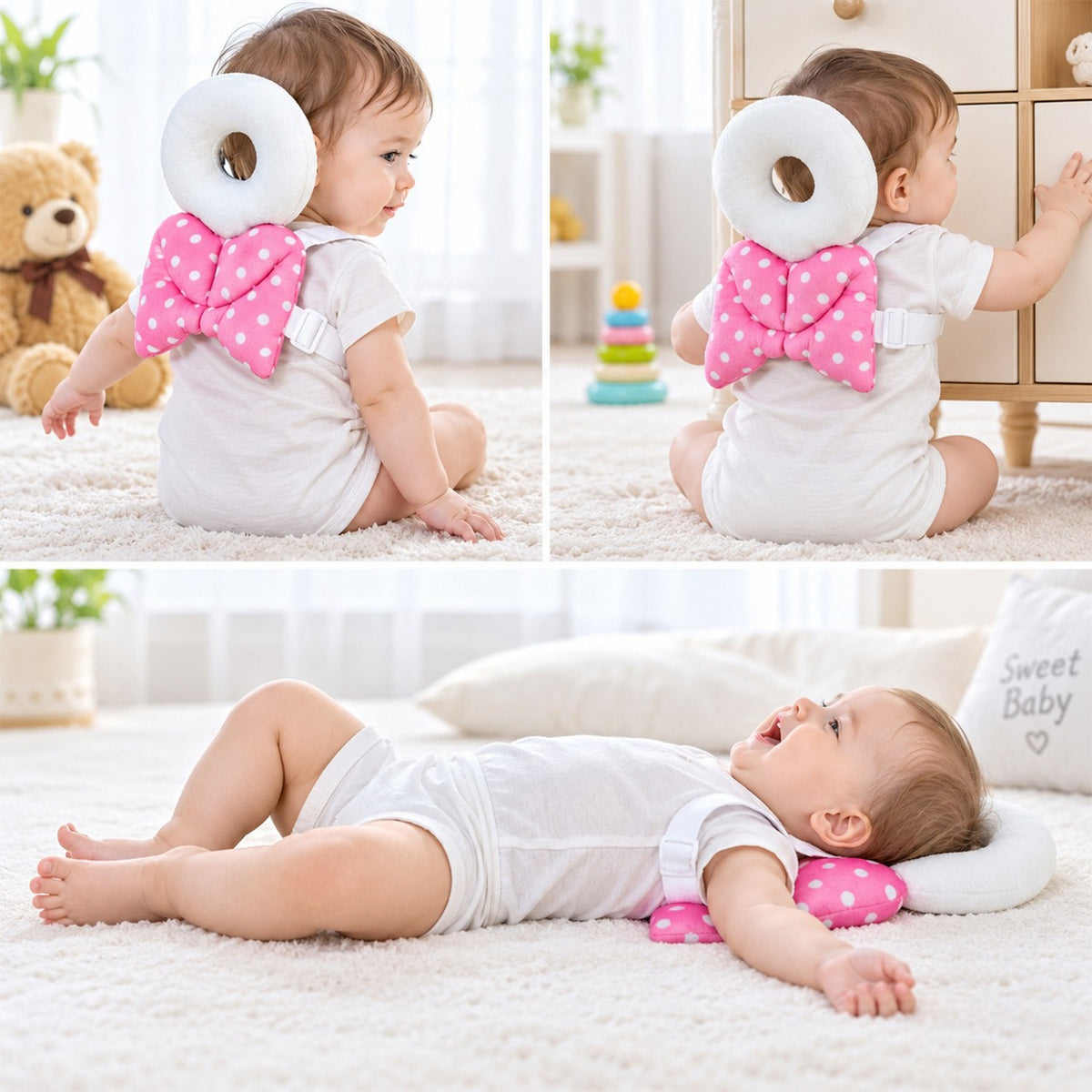 Baby Head Protector Cushion for Crawling and Walking, Soft Safety Pad (1 Pc)