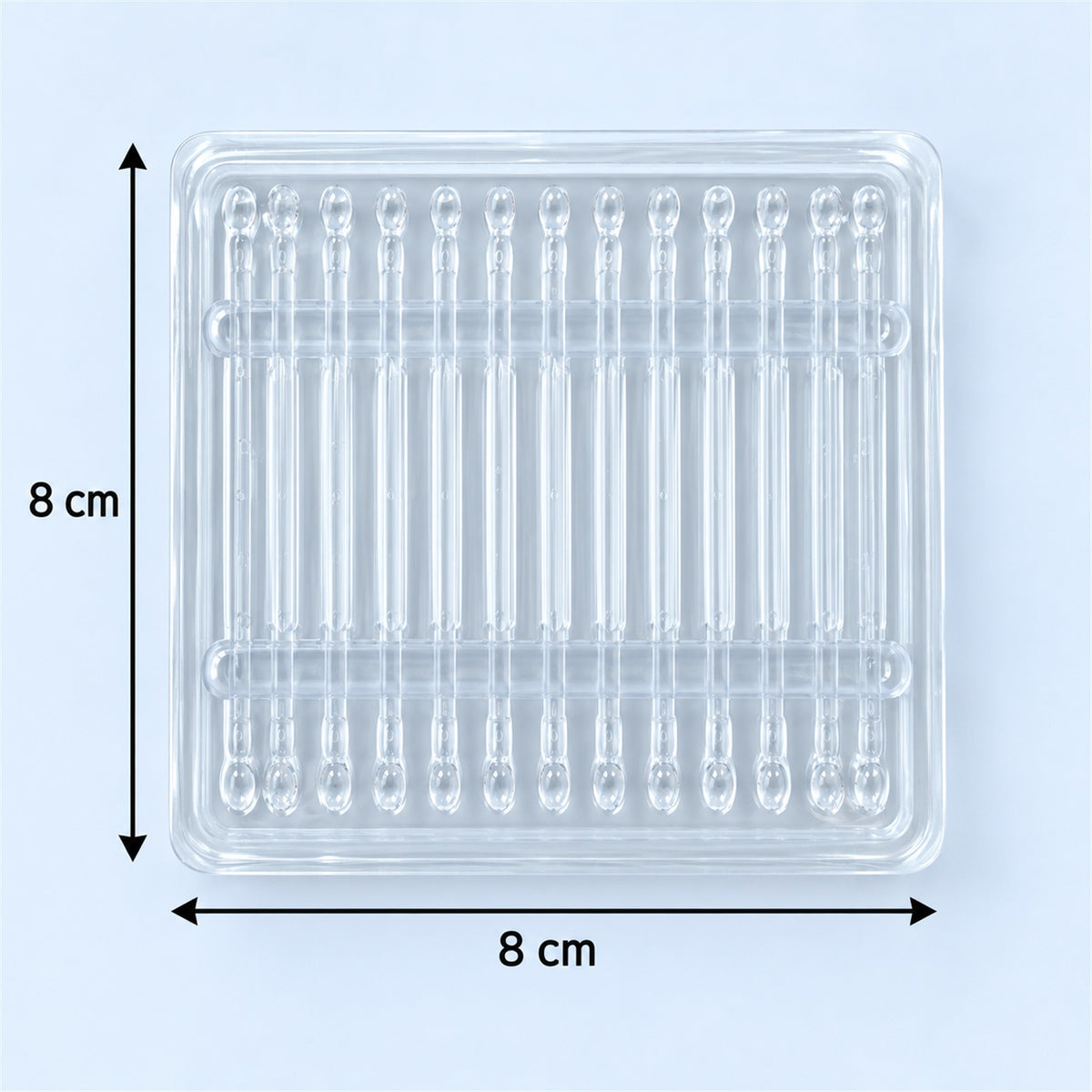 Clear silicone ear cleaning sticks with compact holder 24 piece set 06