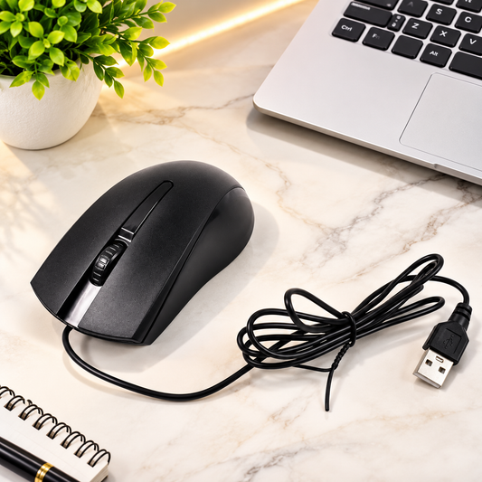 Wired Optical Mouse X2 – Precision & Comfort for PC/Laptop | Compshop