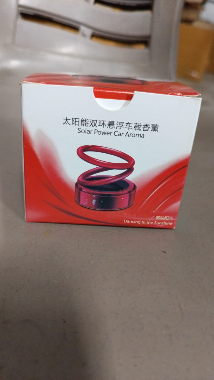 6319 Solar Power Car Aroma Diffuser 360°Double Ring — DeoDap