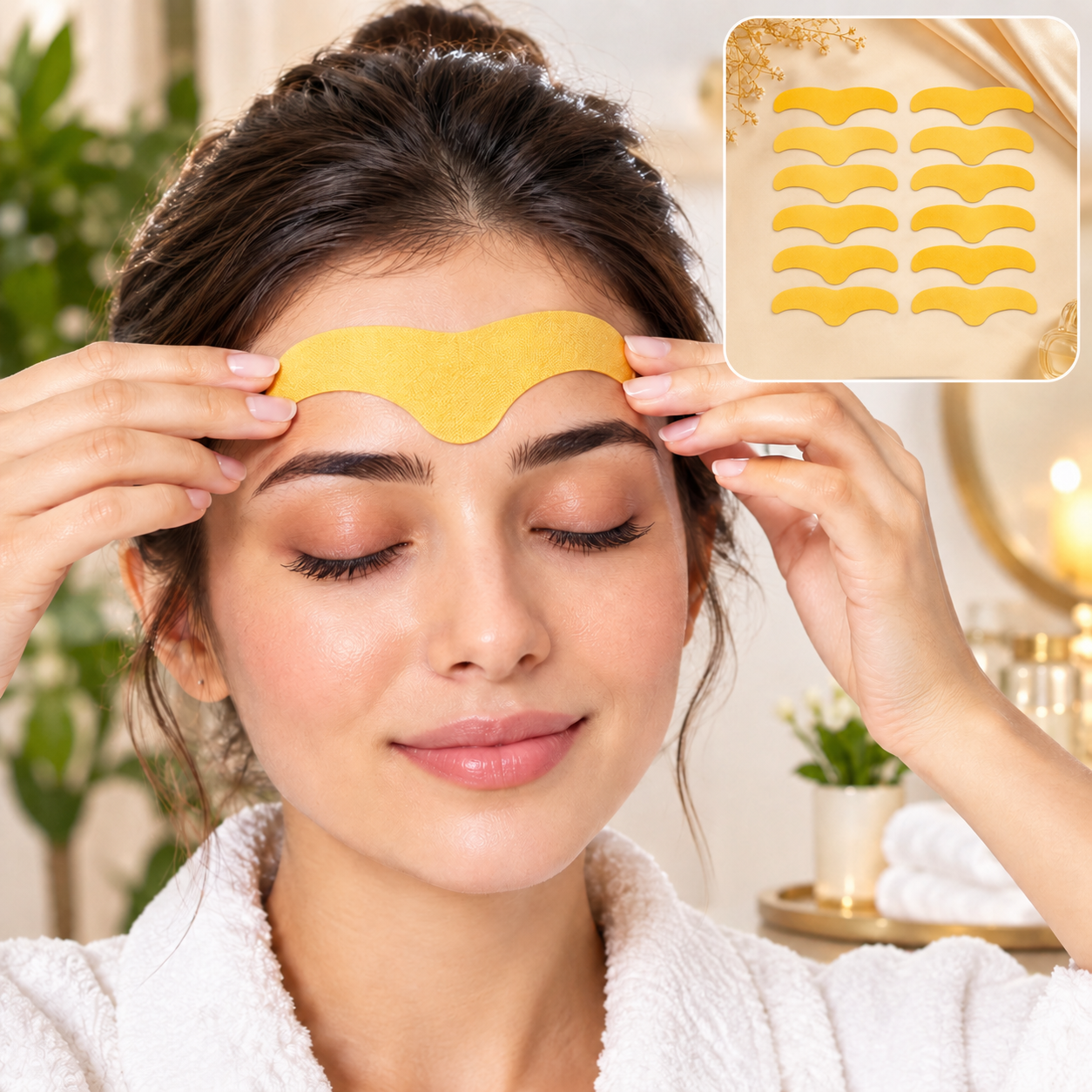 Forehead Wrinkle Patches (10 Pcs) – Anti-Aging Pads | GlowForm