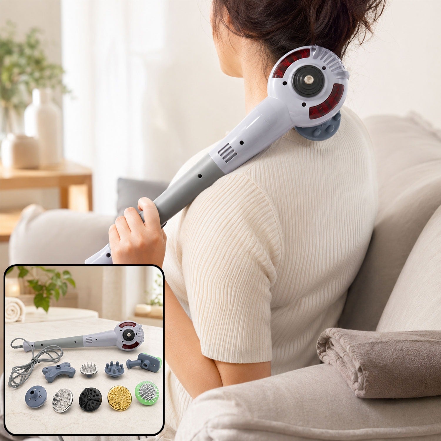Full Body Massager – 8-in-1 Electric for Muscle Relief | Velvet Wellness