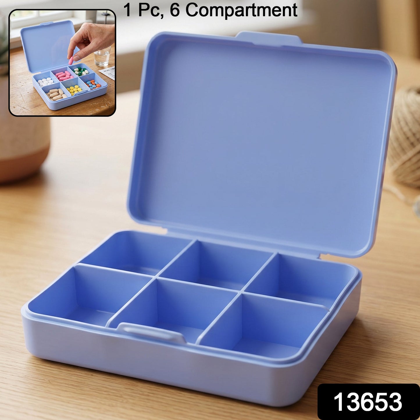13653 plastic pill organizer box sku