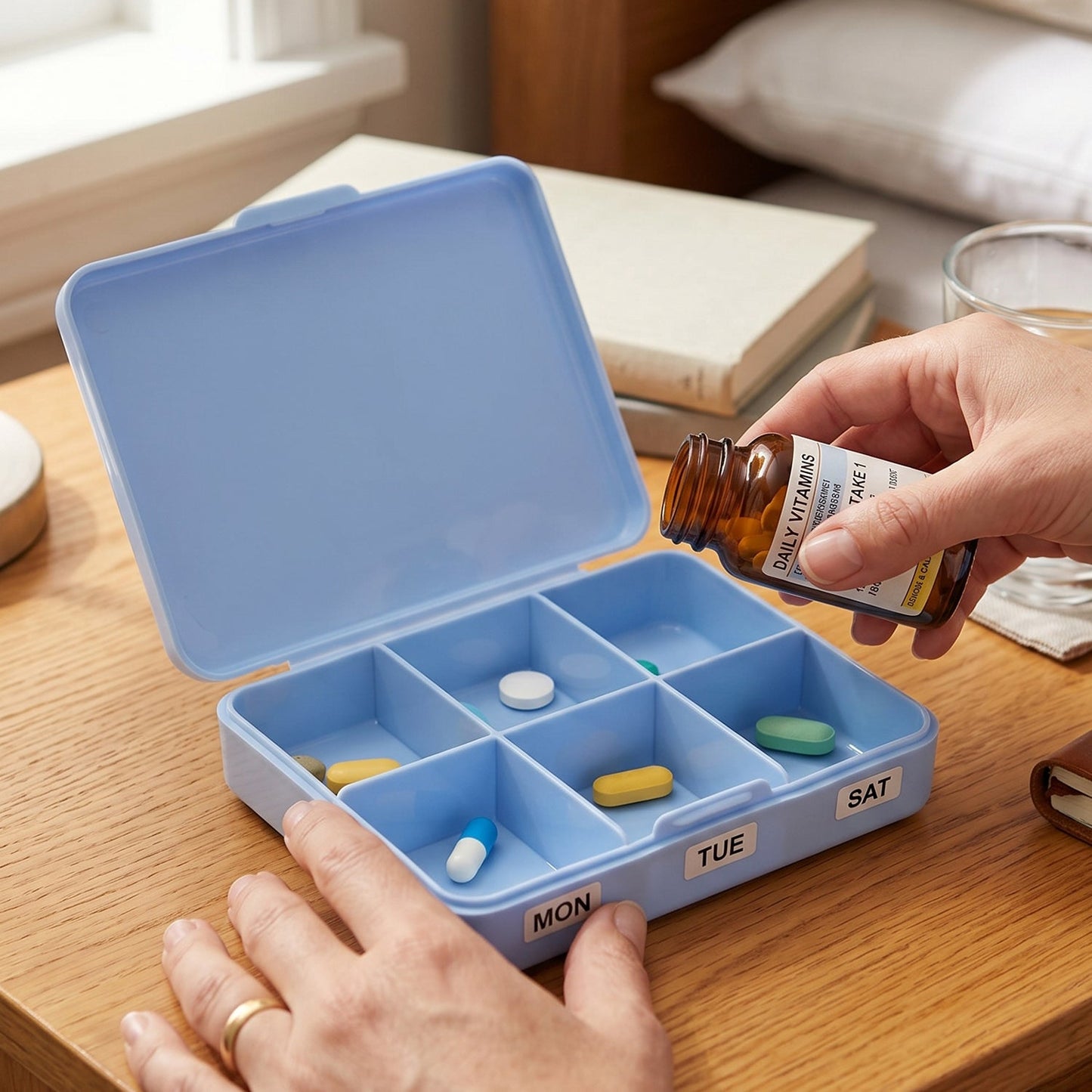 13653 plastic pill organizer box live