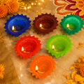 Silicone Diya Set (6 Pcs) – Reusable Diwali Lamps | Giftoiza
