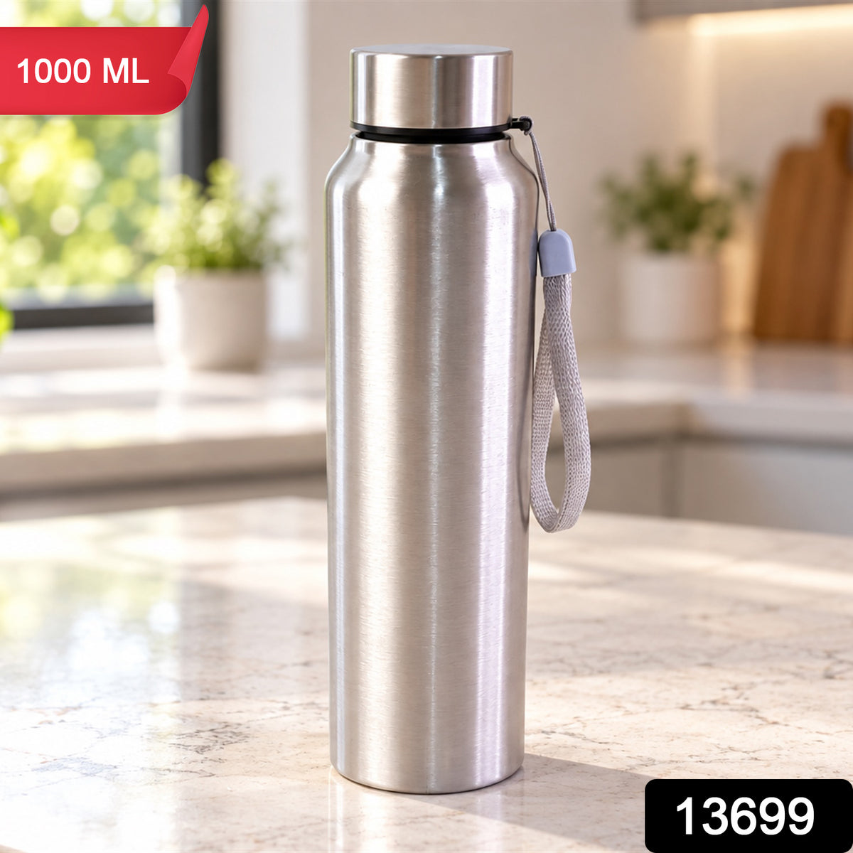 Stainless Steel Water Bottle 1000ml – Vacuum Insulated | DeoDap