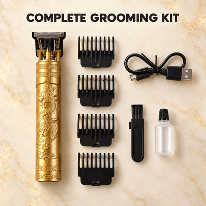 Rechargeable hair trimmer and grooming accessories - view 06