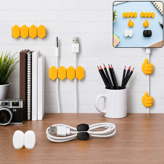 Self Adhesive Hooks for Cable Management – Easy Wall Mounting