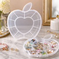 Apple Shape Jewellery Box – Transparent Plastic Organizer | LilyGleam