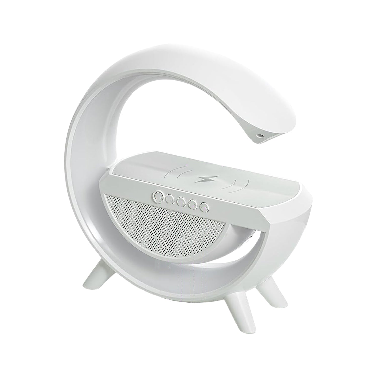 3-in-1 Multi-Function LED Night Lamp with Bluetooth Speaker, Wireless Charging, for Bedroom for Music, Party and Mood Lighting - Perfect Gift for All Occasions blootuth speaker (Media Player)