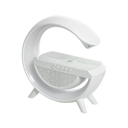 3-in-1 Multi-Function LED Night Lamp with Bluetooth Speaker, Wireless Charging, for Bedroom for Music, Party and Mood Lighting - Perfect Gift for All Occasions blootuth speaker (Media Player)