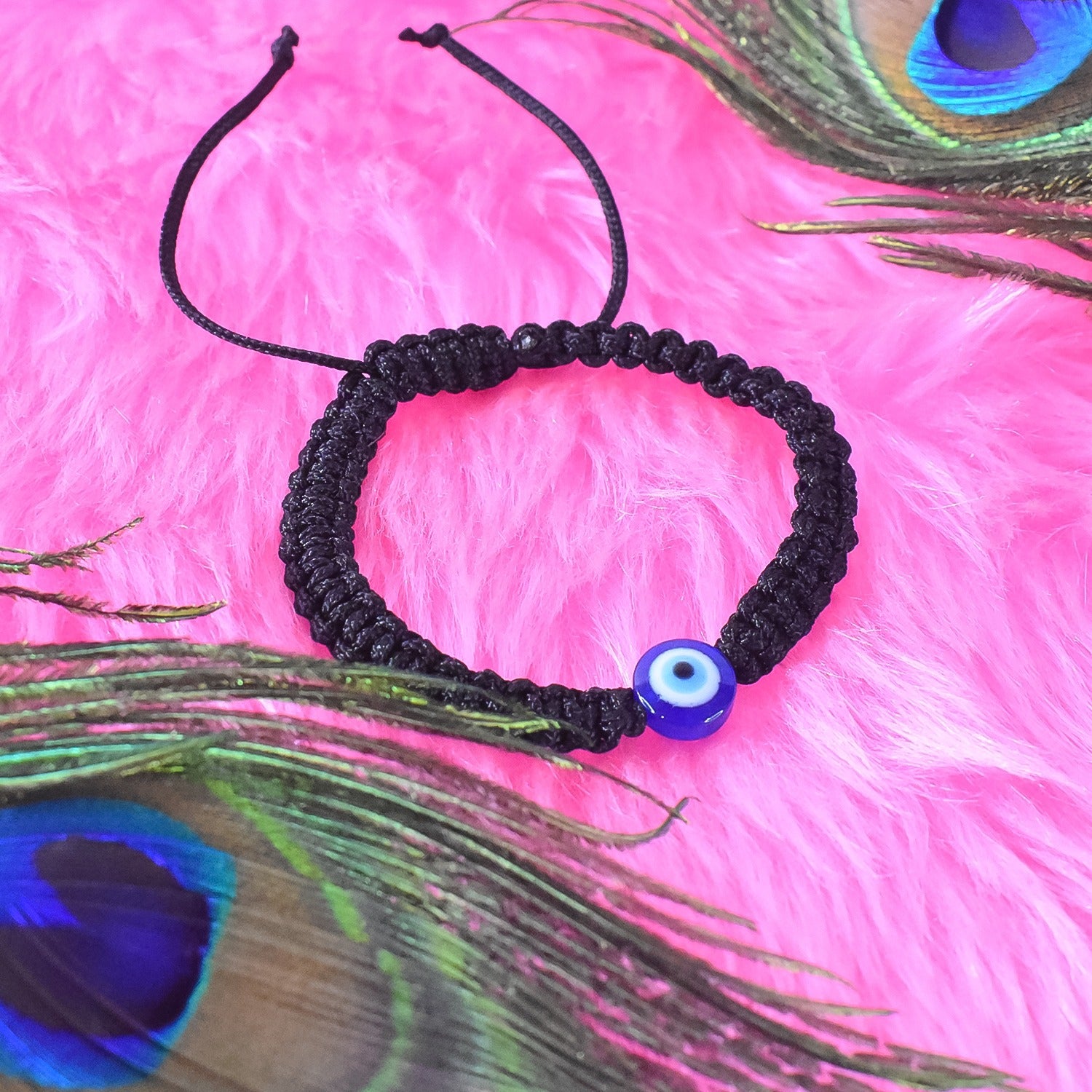 Evil Eye Black Thread Adjustable Bracelets