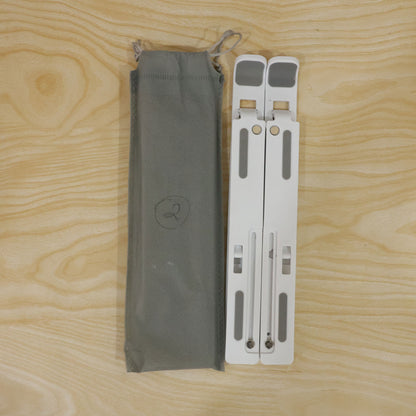 Foldable laptop stand desk use