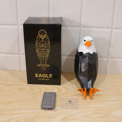 Eagle Shaped LED Ambient Wall Light with Remote and Magnetic Holder (1 Pc Set)
