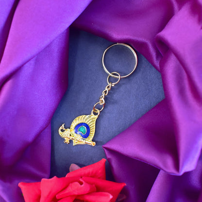 Krishna Mor & Mor Pichha Keychain