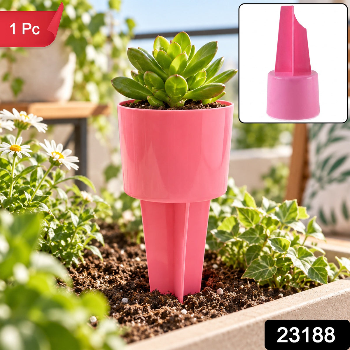Garden Ground Stake Cup Holder for Lawn and Outdoor Use (1 Pc)